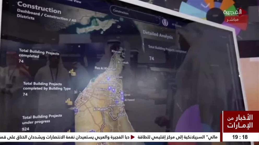 بلدية الفجيرة تستعرض منصة "مرصاد" أمام مدير مركز محمد بن راشد للفضاء  