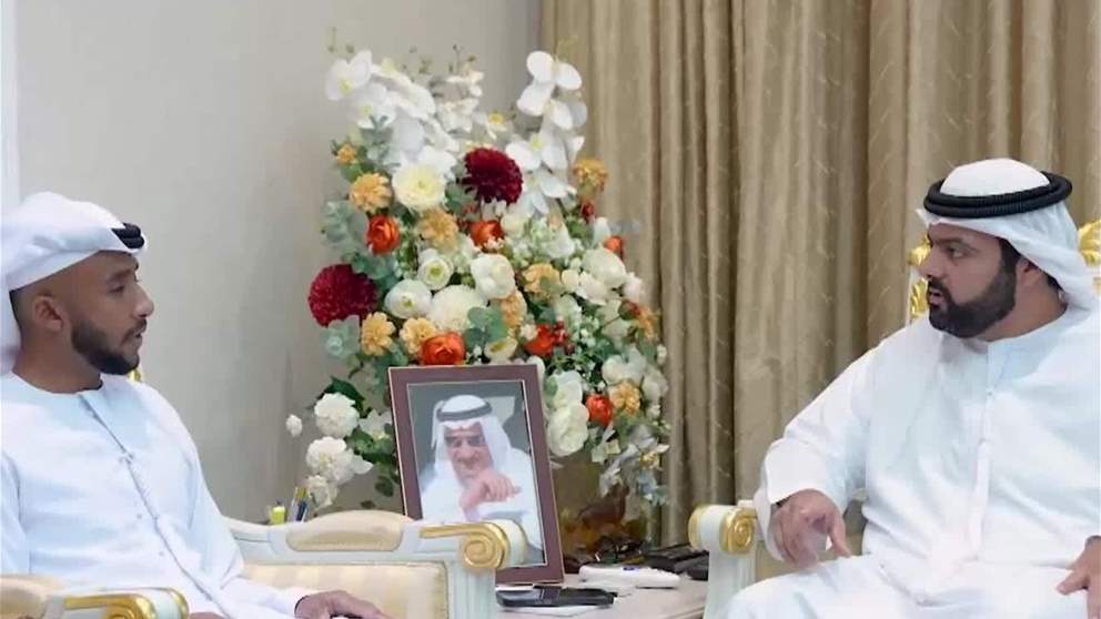 ولي عهد الفجيرة يلتقي أحمد الكعبي لحصوله على سيف الشرف من كلية راشد بن سعيد آل مكتوم البحرية