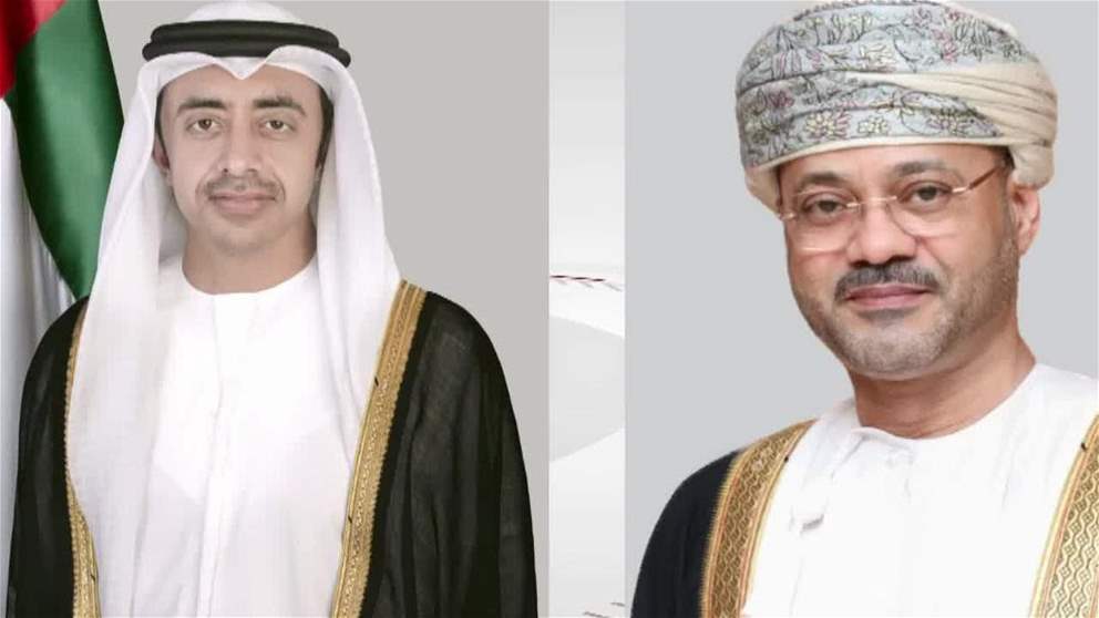 عبدالله بن زايد ووزير خارجية عُمان يبحثان مستجدات المحادثات بين إيران والولايات المتحدة
