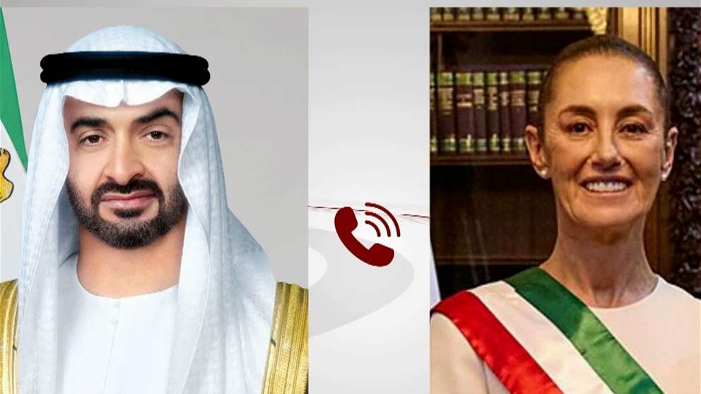 رئيس الدولة ورئيسة المكسيك يبحثان خلال اتصال هاتفي تعزيز العلاقات الثنائية