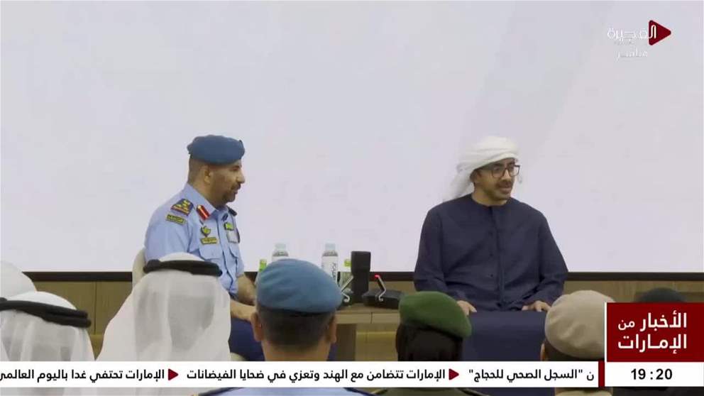 عبدالله بن زايد يستقبل وفد منتسبي دورة الدفاع الوطني الـ12