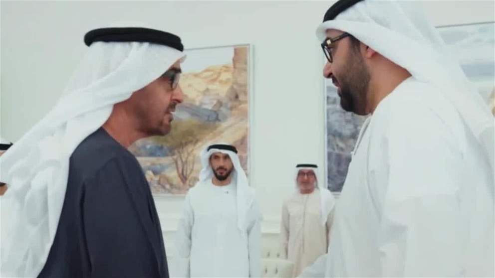 رئيس الدولة يستقبل ولي عهد أم القيوين